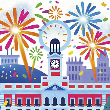 icono celebraciones año nuevo