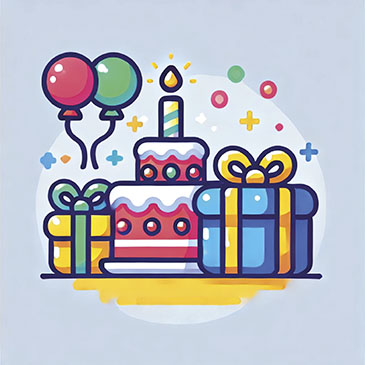 icono celebración cumpleaños