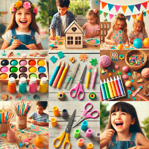 Actividades creativas para los invitados, como estaciones de manualidades y materiales divertidos