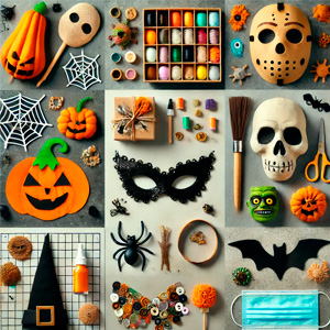 Disfraces DIY para Halloween, incluyendo máscaras, accesorios y diseños creativos para niños