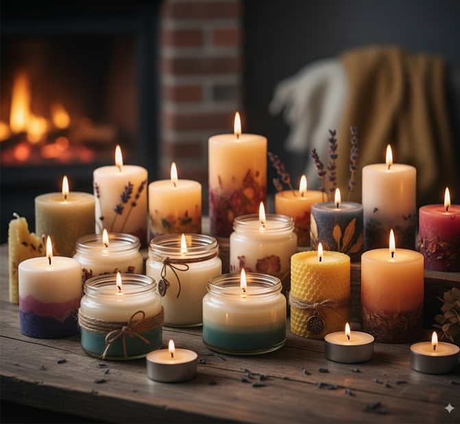 foto-6 imagen de velas hechas a mano.
