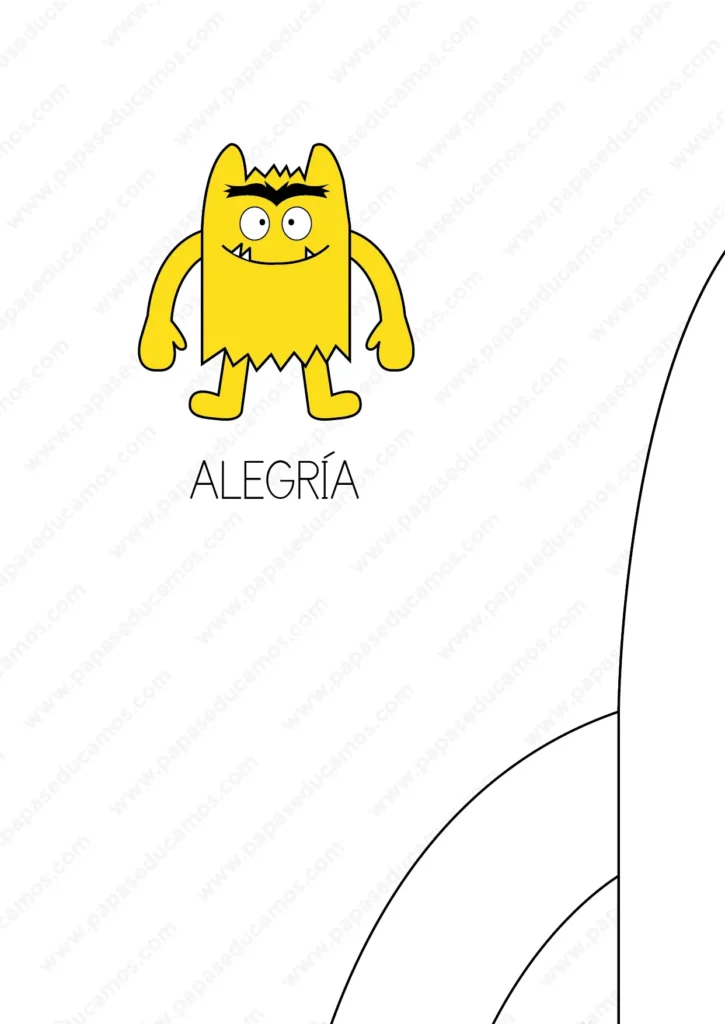 Patrón disfraz infantil de monstruo de colores Amarillo -1