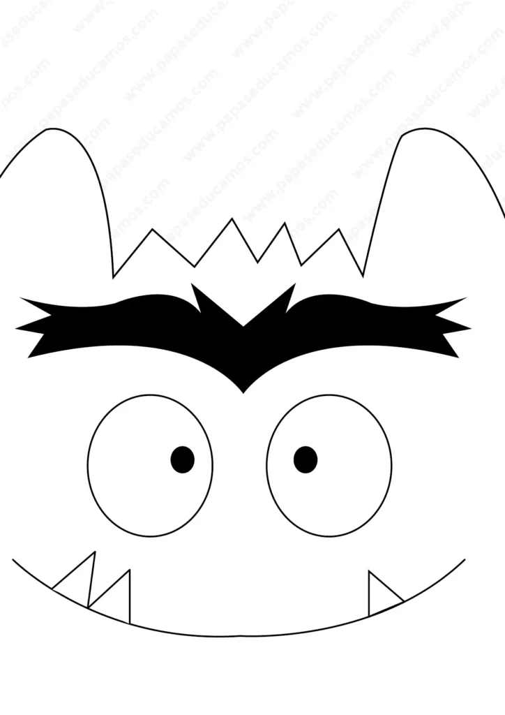 Patrón disfraz infantil de monstruo de colores Amarillo -2