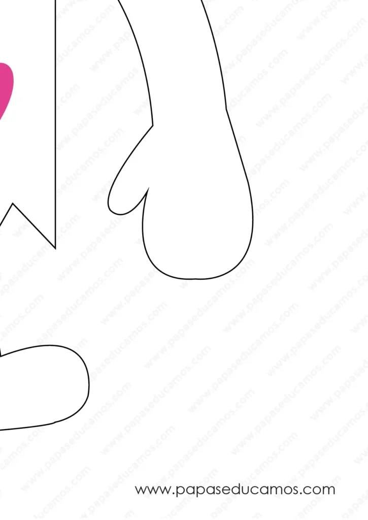 Patrón disfraz infantil de monstruo de colores ROSA -6