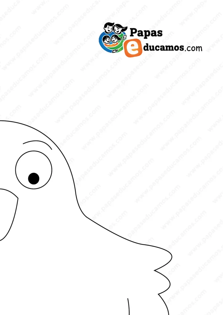 Patrón disfraz infantil del Pollo Pepe- 2