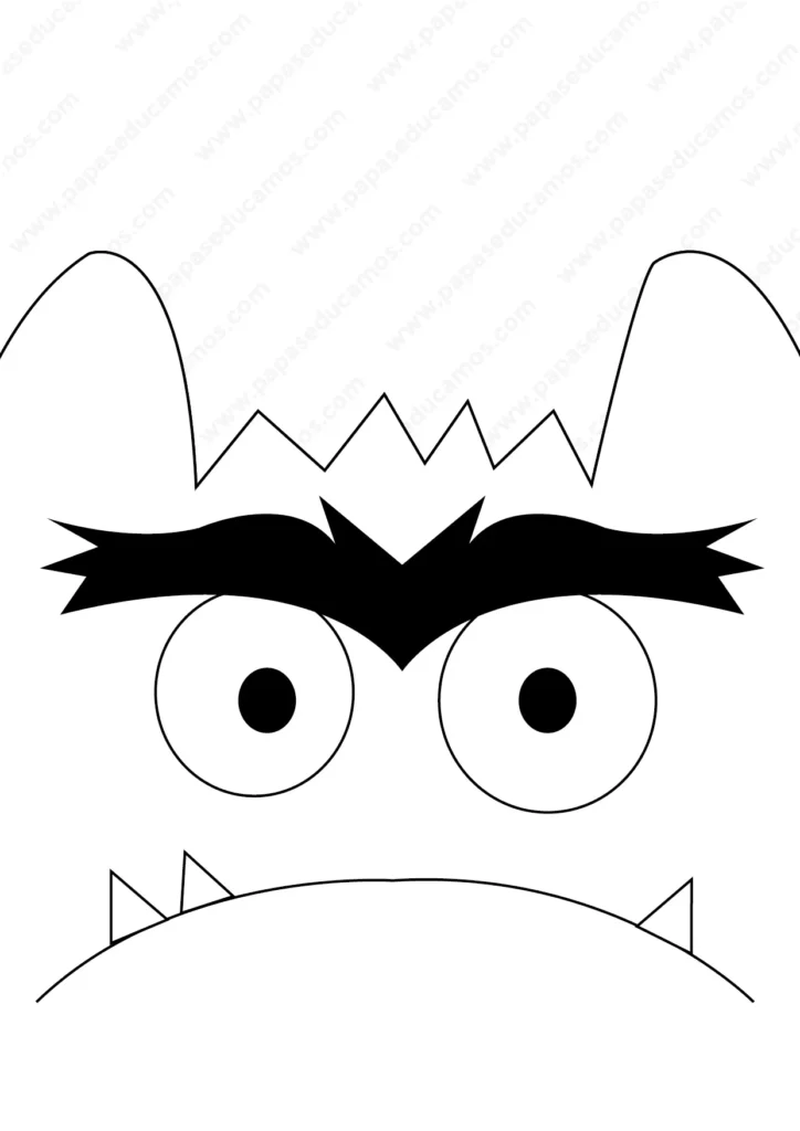 Patrón disfraz infantil de monstruo de colores ROJO -2