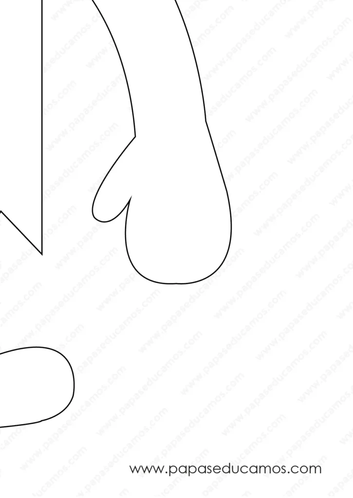 Patrón disfraz infantil de monstruo de colores ROJO -6