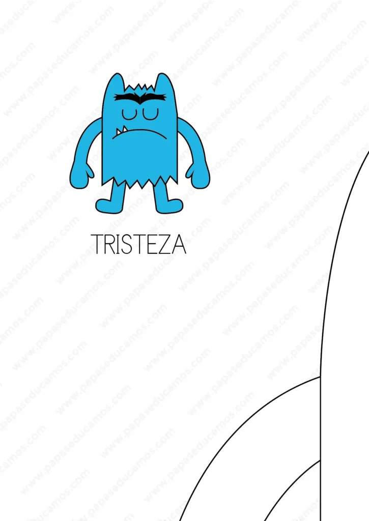 Patrón disfraz infantil de monstruo de colores AZUL -1