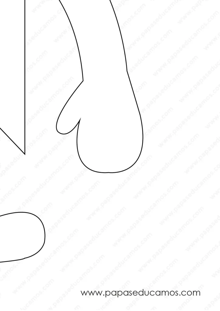 Patrón disfraz infantil de monstruo de colores AZUL -6