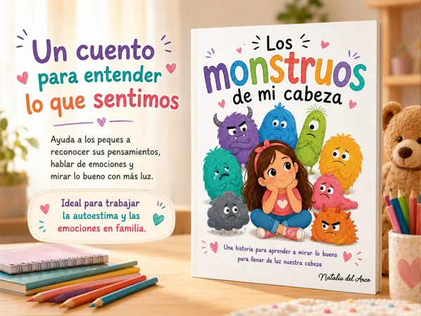 Libro Los monstruos de mi cabeza para aprender a mirar lo bueno y aportar luz a nuestra cabeza